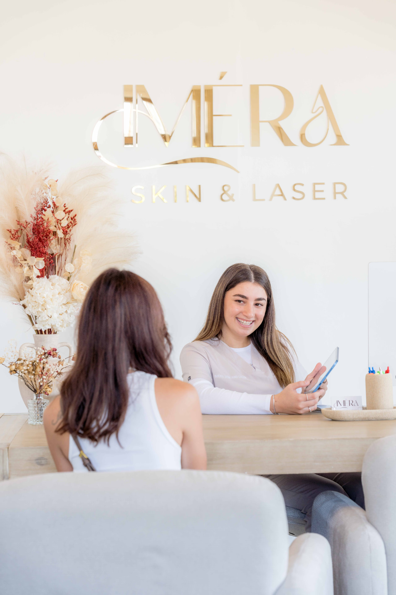 The Iméra Skin & Laser clinic reception